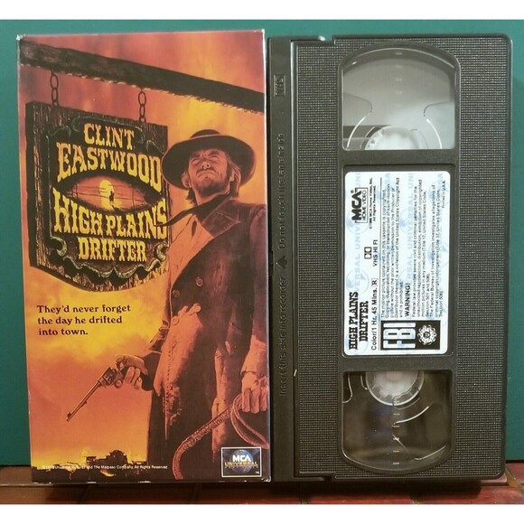 High Plains Drifter & For A Few Dollars More Clint Eastwood Western 2 VHS Tapes - Picture 3 of 4